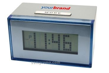 Silver Digital Pedometer/ Alarm/ Thermometer