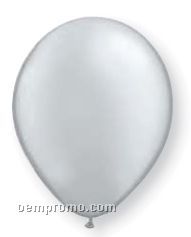 5" Silver Latex Single Color Balloon