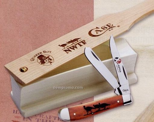 6207ss Nwtf Mini Trapper Knife W/ Turkey Call Gift Set
