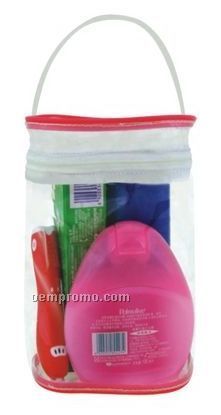 4-1/2"X3"X6-3/4" Handy Carrying Clear Bag