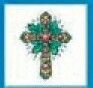 Holidays Stock Temporary Tattoo - Christmas Holy Cross (1.5"X1.5")