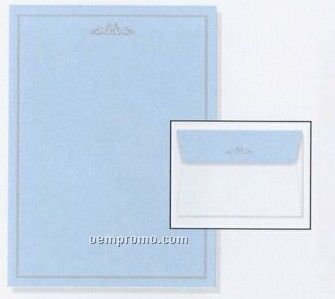 Letter-perfect Boxed Stationary - Blue Elegance