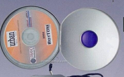 Round Shape Aluminum CD Holder