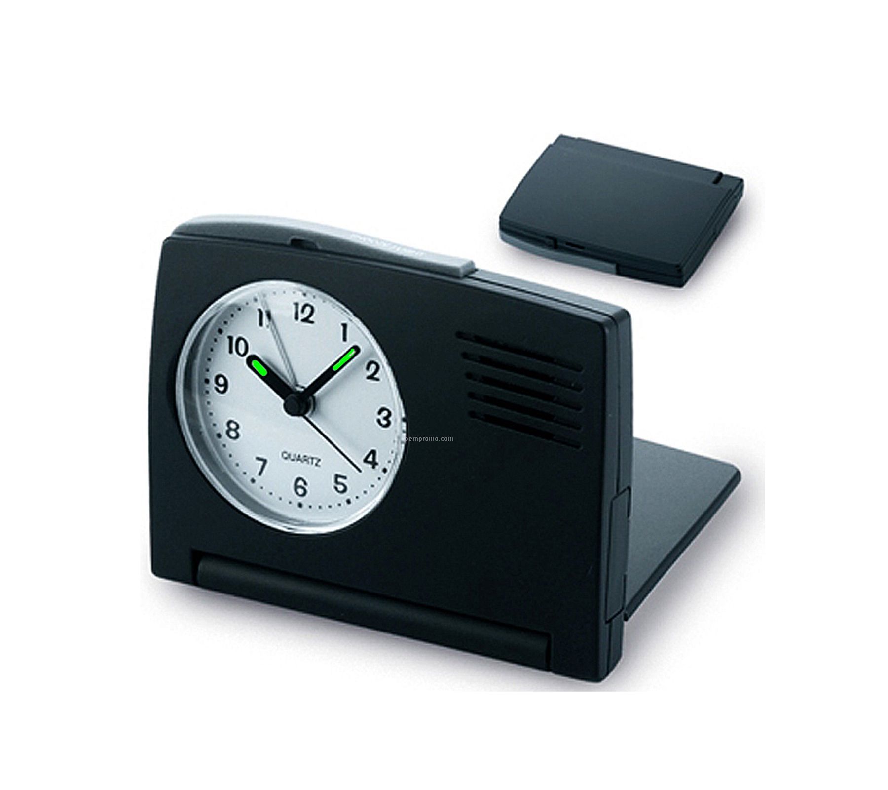 Black Folding Travel Alarm Clock