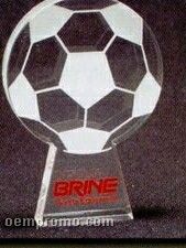 Acrylic Paperweight Up To 20 Square Inches / Soccer Ball