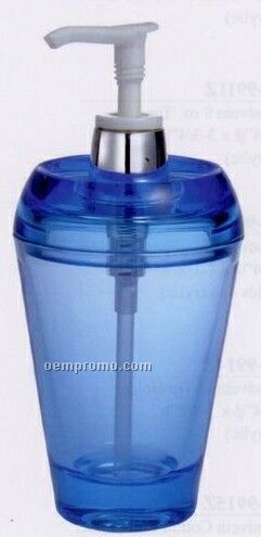 Aqua Blue Acrylic Soap/ Lotion Dispenser (7 Oz.)