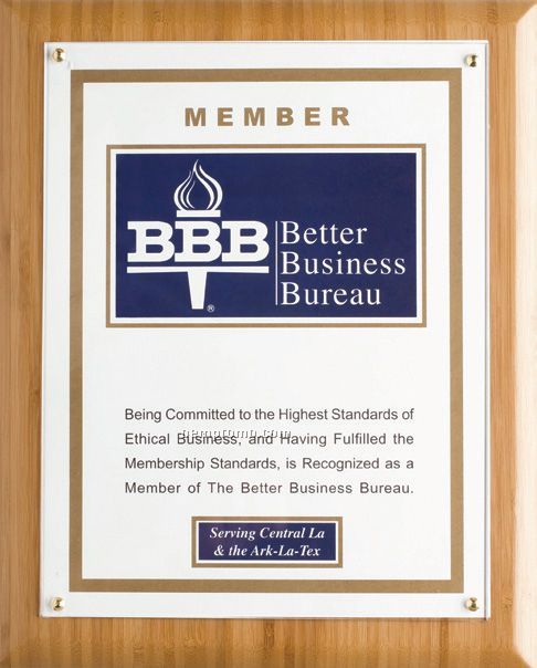 Bamboo Slide-in Certificate Plaques