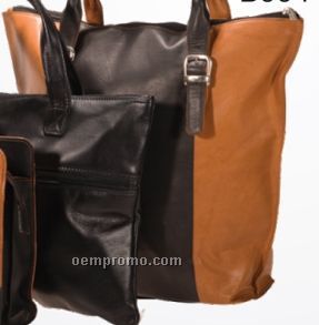 Ladies Medium Brown Candelora Double Handle & Shoulder Strap Bag