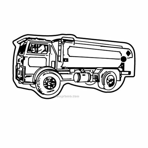 Stock Shape Collection Fuel Truck 1 Key Tag