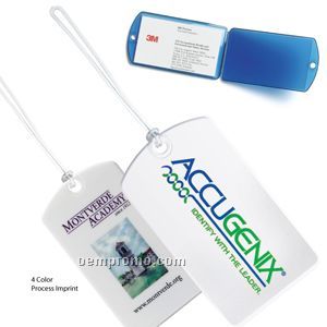 Wafer-thin Privacy Luggage Tag (4 Color Process)