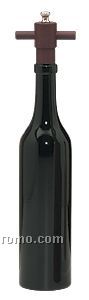 14.5" Wine Bottle Pepper Mill (Black)