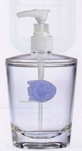 Blue Fish Emblem Soap/ Lotion Dispenser Bottle (9 Oz.)