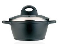 Green Ceramic Cookware Dutch Oven Pot W/ Lid - 1-1/5 Quart
