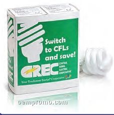 Green Solutions Compact Fluorescent Light Bulbs W/ Sleeve Single