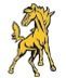 Stock Horseshoe Mascot Chenille Patch