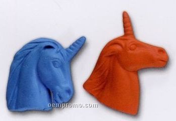 Unicorn Heads Stock Shape Pencil Top Eraser