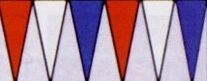 (Style B) 12"X18" Pennants On Durable Plastic-covered Ropes