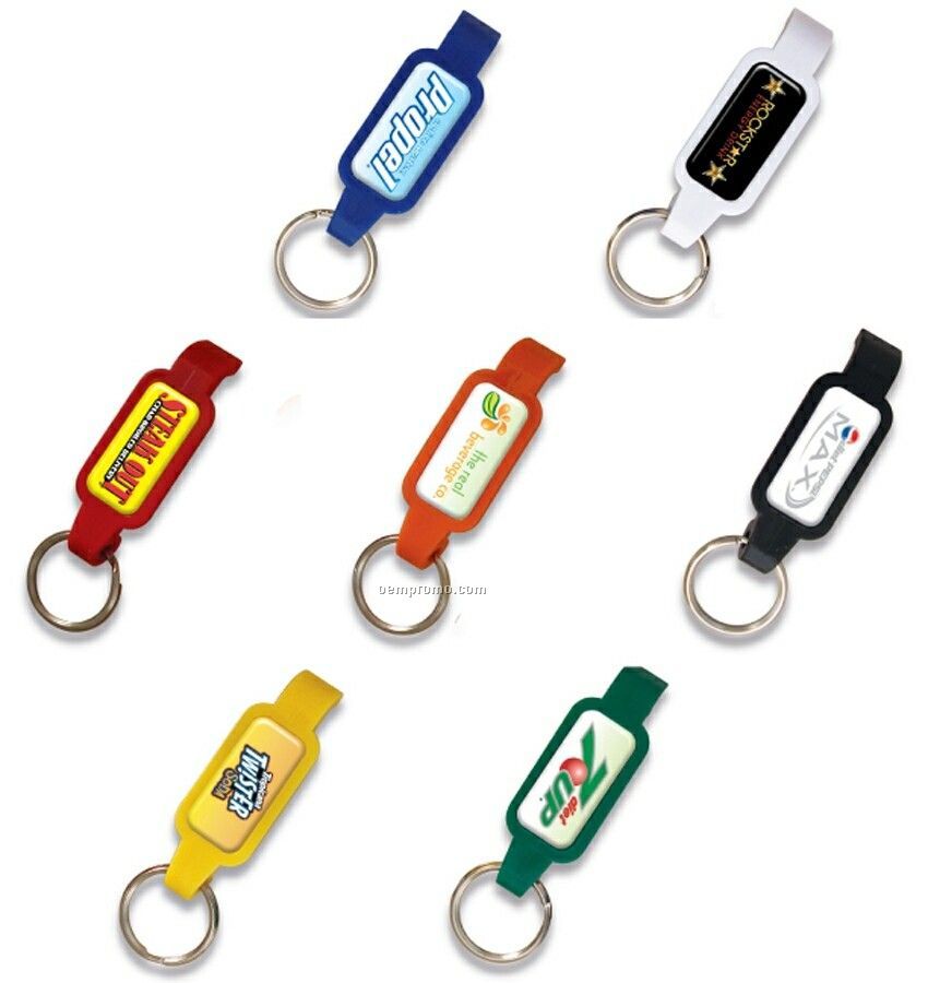 Bottle Opener Keychain With Dome Design