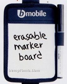 Compact Stand Alone Erasable Marker Board With Marker