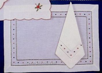 Placemat Set - Christmas Dot Linen