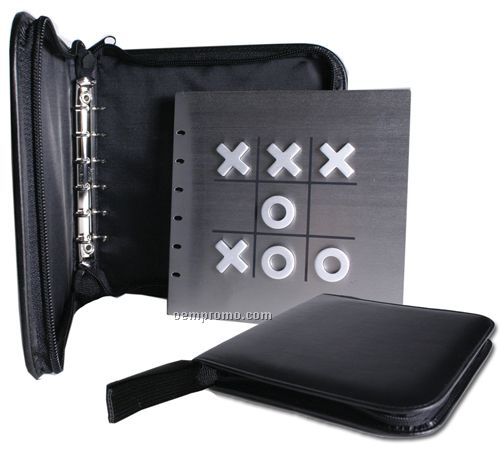 Tic-tac-toe Game With Leather Case