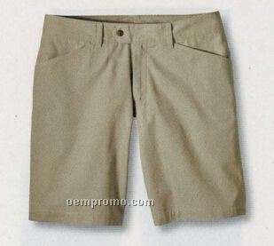 10" Cotton Flat Front Shorts