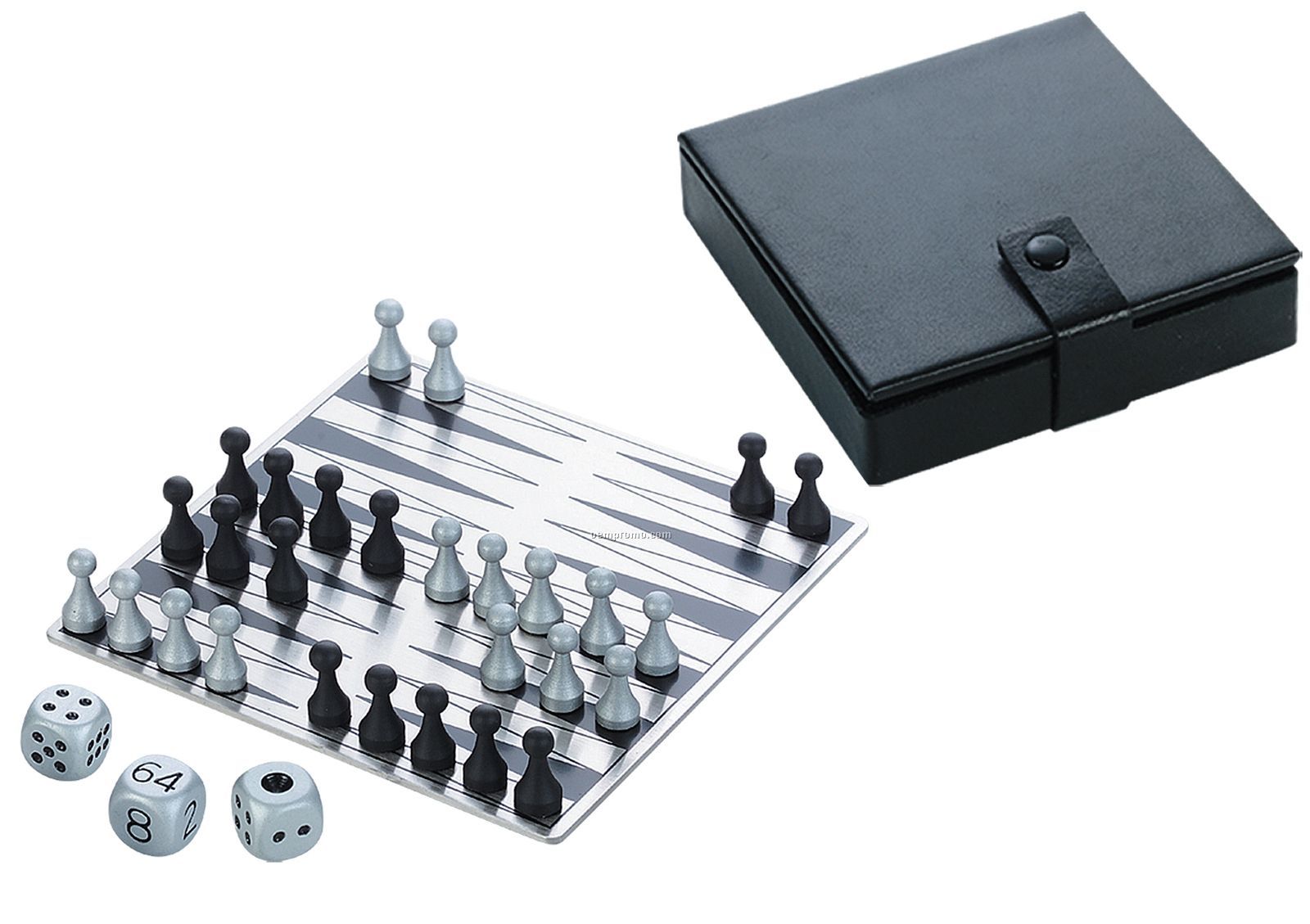 Backgammon Game With Leather Case
