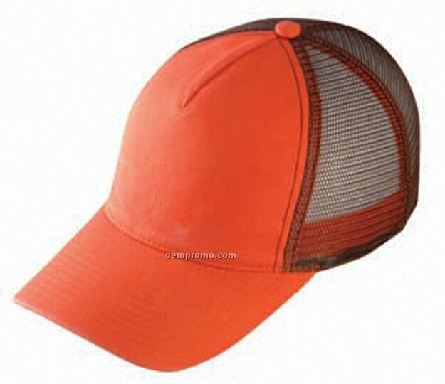 Constructed Low Profile Distress Washed Twill Mesh Back Cap