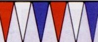 (Style B) 12"X18" Pennants On Durable Plastic-covered Ropes