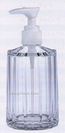 Clear Acrylic Faceted Soap/ Lotion Dispenser Bottle (8 Oz.)