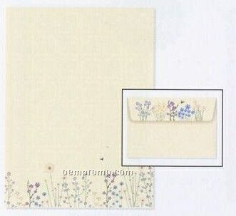 Letter-perfect Boxed Stationary - Sparkly Garden