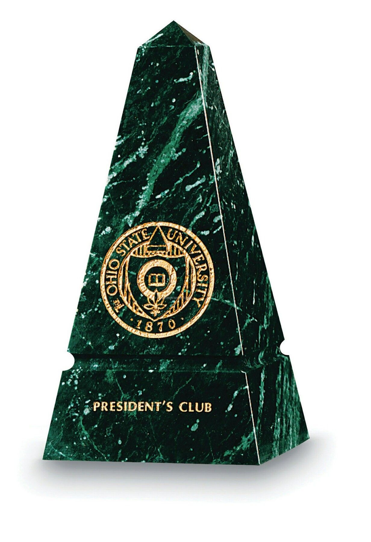Medium Obelisk Award (Green Marble)