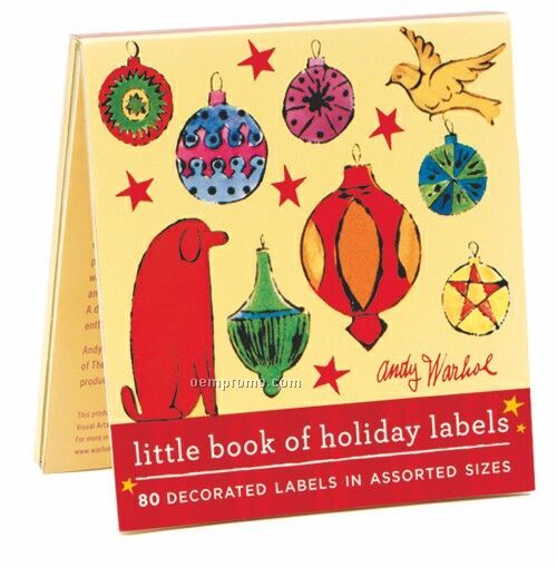 Andy Warhol Holiday Dog Little Book Of Labels