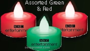 Assorted Red & Green LED Tea Light Candle