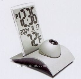 Ball Projection Clock W/ Thermometer