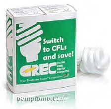 Green Solutions Compact Fluorescent Light Bulbs W/ Sleeve Quad Pack