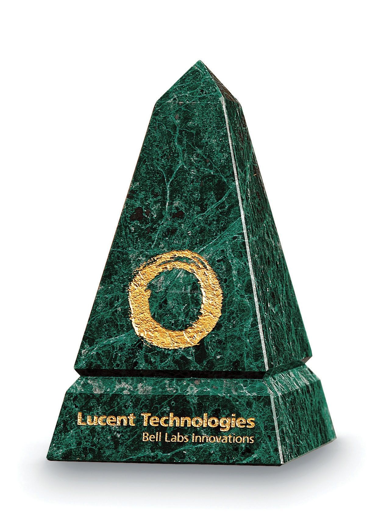 Small Obelisk Award (Green Marble)