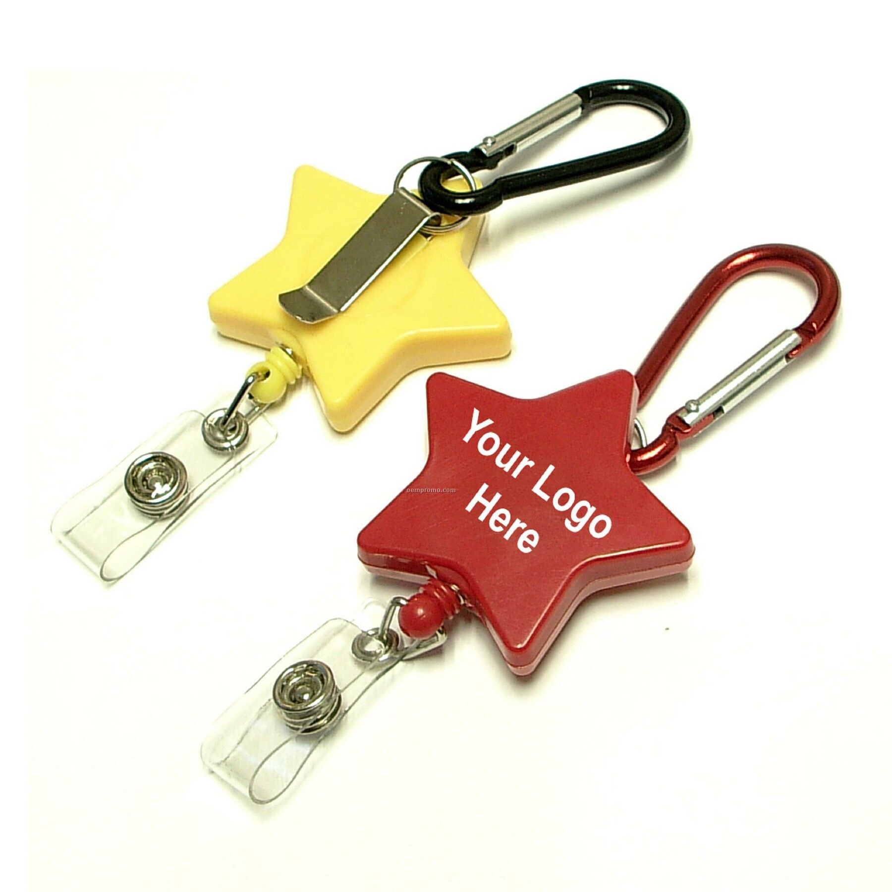 Star Retractable Badge Holder With Carabiner (28