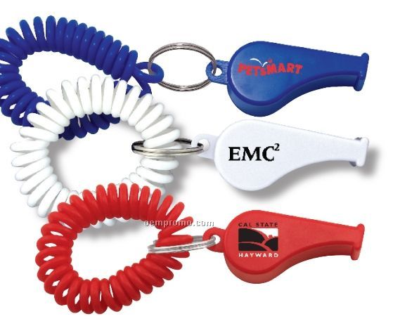 Whistle Coil Keychain (Direct Import-10 Weeks Ocean)