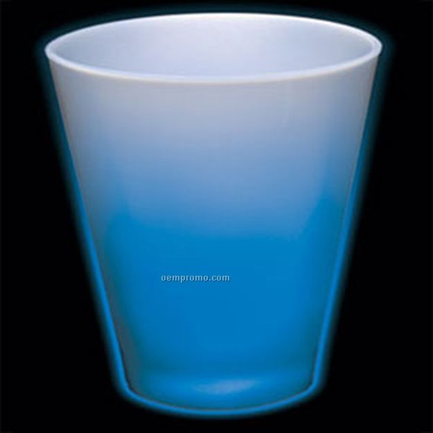 2 Oz. Neon Blue Light Up Shot Glass