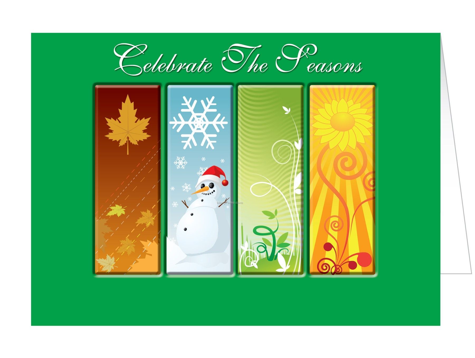 Celebrate The Four Seasons Greeting Card