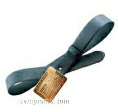 Custom Leather Belt W/ Embossed Buckle