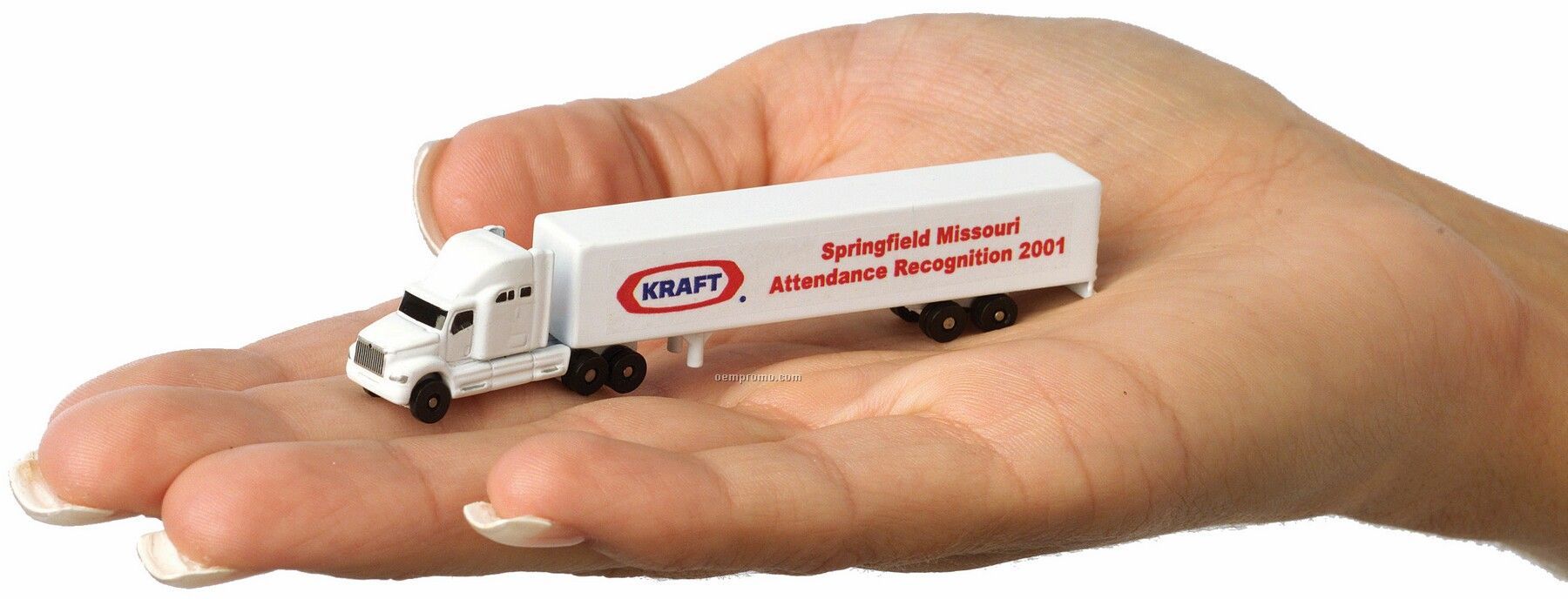 Die Cast Conventional Sleeper Truck W/ Trailer