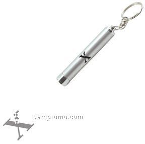 Silver Light Up Projector Key Chain