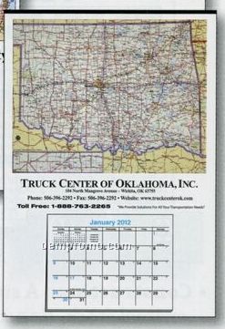 Small Full Apron Oklahoma State Map Calendar - Before 05/31/11
