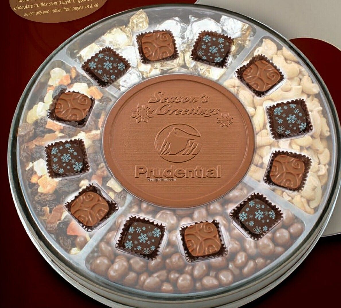 Food Gift W/Chocolate, Nuts, Fruit And More!