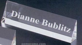 Large Crystal Name Plate