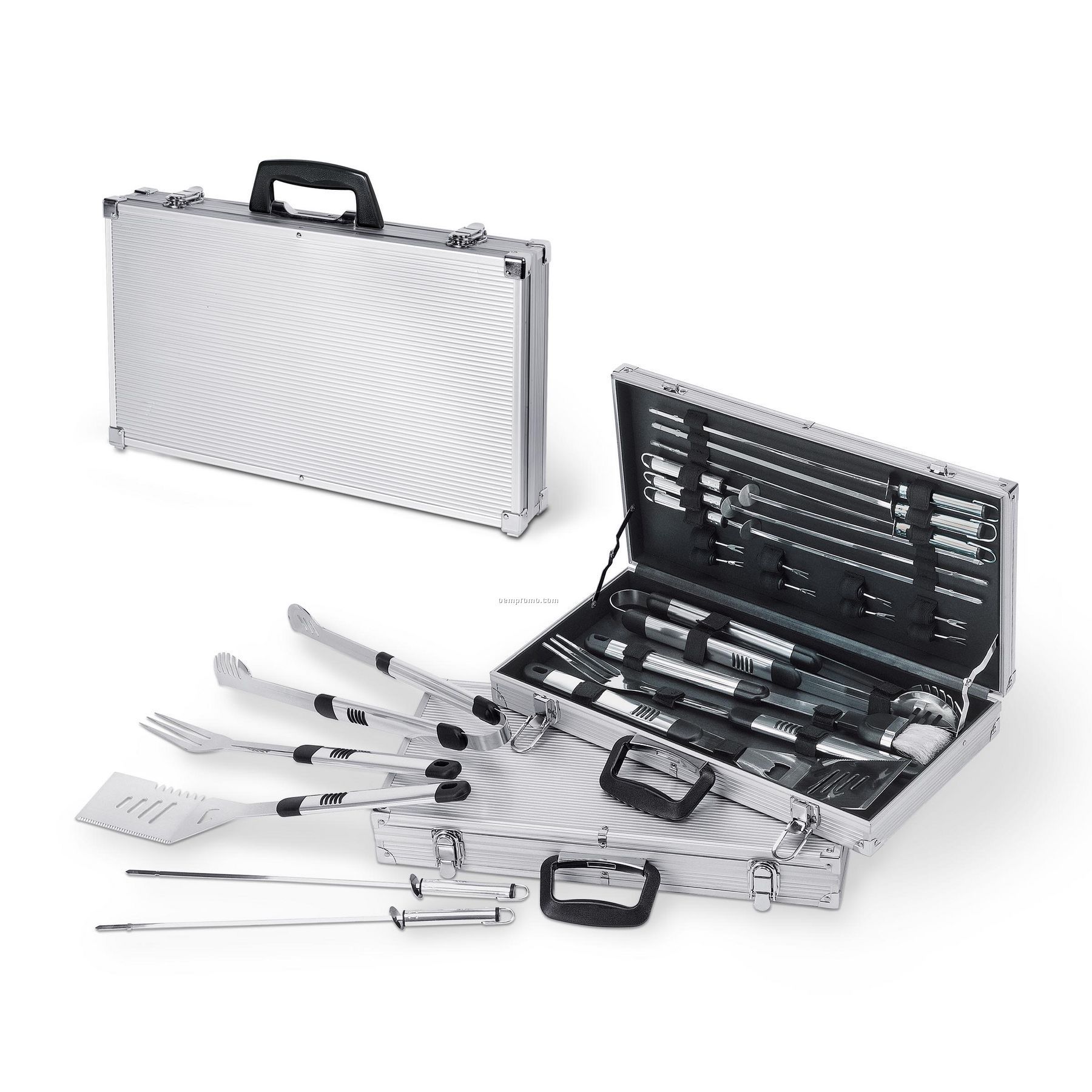Mirage 18 Piece Stainless Steel Barbecue Tool Set In Lined Aluminum Case