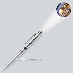 Silver Projector Light Up Pen