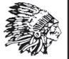 Stock American Indian Mascot Chenille Patch